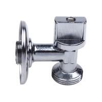 Шаровой кран AQUALINK угловой, для сантехнических приборов 1/2 нар-3/4 нар 1331