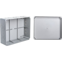 Распаечная коробка IEK КМ41272 для открытой проводки, 240x195x90мм, IP55, RAL 7035, кабельные вводы UKO10-240-195-090-K41-55