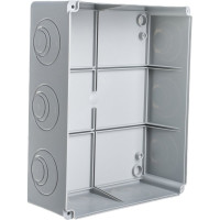 Распаечная коробка IEK КМ41272 для открытой проводки, 240x195x90мм, IP55, RAL 7035, кабельные вводы UKO10-240-195-090-K41-55