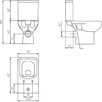 Унитаз-компакт Cersanit COLOUR Clean On 011 3/5 DPL EO S-KO-COL011-3/5-COn-DL-w