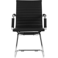 Кресло для посетителей Стул Груп TopChairs Visit, черное D-101L black