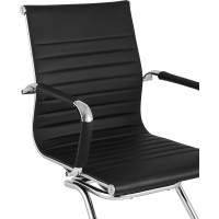 Кресло для посетителей Стул Груп TopChairs Visit, черное D-101L black