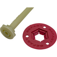 Анкер шуруп ГБ для газобетона BeFast 12/18х230 в комплекте рондоль, 150 шт. ASBF230R150S