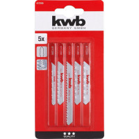 Набор пилок для лобзика по металлу 5 предметов kwb 617290