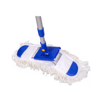 Швабра-рамка OfficeClean Professional алюминиевая ручка 75-130 см насадка МОП хлопок карманы 40 см 266759