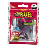Съедобные искусственные твистеры LUCKY JOHN LJ Pro Series MICRO GRUB 1,0in, цвет S13, 15шт. 140159-S13