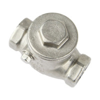 Клапан обратный SCV-316 1/2″ Ду15 DN.ru Ру16 муфтовый, поворотный, нержавеющая сталь D100-00493