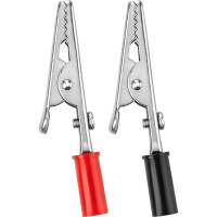 Зажим "крокодил" TDM ELECTRIC ЗК 15А 53мм красный/черный 1шт+1шт SQ0541-0020