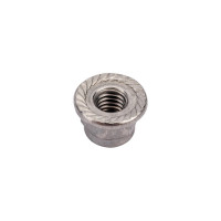 Гайка с фланцем ЦКИ DIN 6926 М6, самоконтр., рифленая, A2, SW 10, уп. 50 шт. 64088