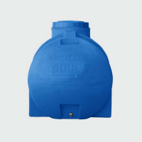 Овально-горизонтальная емкость AQUAPLAST 500 л, синяя 4630017951932