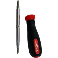 Отвертка со сменными насадками NIKONA, 6 в 1, с эргономической рукояткой 27-601