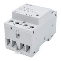 Модульный контактор Finder 4НО, контакта 63А, = 230В AC/DC, - AgSnO2, 226402304310