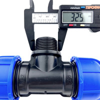 Переходной тройник BOUTTE ПНД 32 - НР 1" - 32 9273859