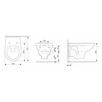 Подвесной унитаз с сиденьем микролифт Damixa Jupiter DX77C1738SC