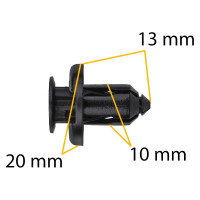 Автокрепеж Acura/Honda/Hyundai/Kia 10 шт КрепАвто 91503SZ3003, V260118, OE91503SZ3003, HQ91503SZ3003 0801