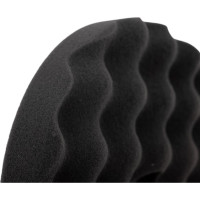 Круг полировальный поролоновый 150x30мм UFO Shine Protect мягкий рельефный черный H7 893410