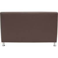 Секция дивана Мягкий офис Классик двухместная коричневая КЛ601КОР