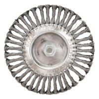 Щетка крацовка дисковая (200 мм; М14; стальная проволока) для УШМ Orientcraft WHBM14200840