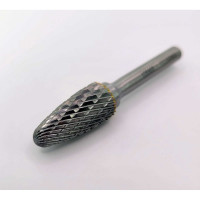 Борфреза гиперболическая со сферическим торцом (тип F; 12х25 мм; хвостовик 6 мм) KORNOR 362122506