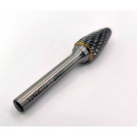 Борфреза гиперболическая со сферическим торцом (тип F; 12х25 мм; хвостовик 6 мм) KORNOR 362122506