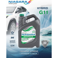Охлаждающая жидкость NIAGARA Антифриз Ниагара G11 зеленый 5 кг 001001002011