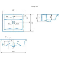 Умывальник Kirovit Фостер 500 4630055557578 Вн Крв82
