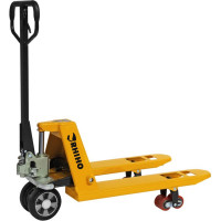 Гидравлическая тележка RHIHO Plus с короткими вилами и резиновыми колесами 80SRDP