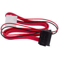Кабель Cablexpert Combo Slimmini SATA molex+SATA/miniSATA 6pin+7pinдл инт-50см CC-SATA-C3