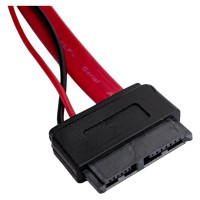 Кабель Cablexpert Combo Slimmini SATA molex+SATA/miniSATA 6pin+7pinдл инт-50см CC-SATA-C3