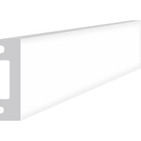 Молдинг гладкий Stenopol 41х10х2000 мм под покраску C7162