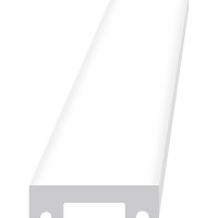 Молдинг гладкий Stenopol 41х10х2000 мм под покраску C7162