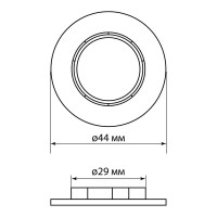 Кольцо для патрона TDM ELECTRIC Е14, термостойкий пластик, белый, SQ0335-0163