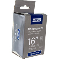 Велосипедная камера NORM Стандарт 16", 1.75/2.125 HP-16-175-2125