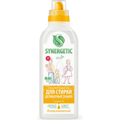 Гель для стирки деликатных тканей SYNERGETIC 750 мл 4607971450061 109754