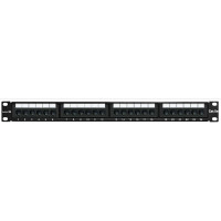 Патч-панель ExeGate EPP3-19-24-8P8C-C5e-110D 19 UTP 24 port cat 5e dual IDC 1U RoHS Black 256752