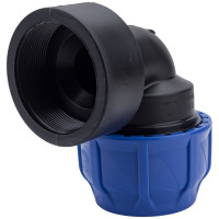 Компрессионный отвод VALFEX ПНД, с внутренней резьбой, 63x2 1/2" 1210012363212