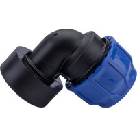 Компрессионный отвод VALFEX ПНД, с внутренней резьбой, 63x2 1/2" 1210012363212