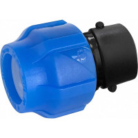 Компрессионная соединительная муфта VALFEX ПНД, с внутренней резьбой, 40x1" 121001240100