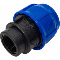 Компрессионная соединительная муфта VALFEX ПНД, с внутренней резьбой, 40x1" 121001240100