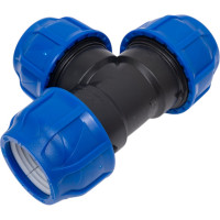 Компрессионный тройник VALFEX ПНД, 63-63-63 1210012636363