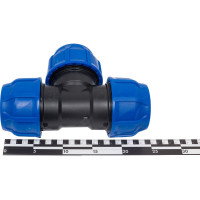 Компрессионный тройник VALFEX ПНД, 63-63-63 1210012636363