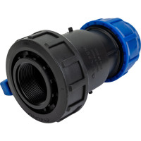 Шаровой кран VALFEX ПНД компрессионный цанга - внутренняя резьба, разборный 63x2" 1210012563200