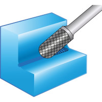 Борфреза твердосплавная форма C (10x20 мм; хвостовик 6 мм) NORGAU 077115600