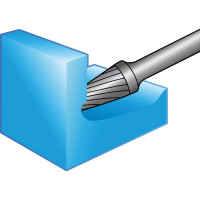 Борфреза твердосплавная форма G (16х25 мм; хвостовик 6 мм) NORGAU 077135160