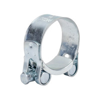 Силовой хомут Nord-Yada Д: 43-46 мм, Ш: 20 мм, Т: 0,6 мм, болт: М6х50, нерж. сталь 902882