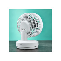 Настольный вентилятор с аккумулятором Timberk белый T-DF422