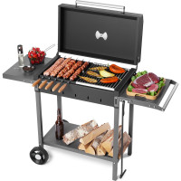 Мангал GRATAR передвижной с крышкой барбекю МАН 203