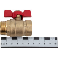 Шаровой кран ProfECO 3/4 ВР-НР, муфтовый, бабочка, Ду20, Ру20 11Б27п1 PE-34FMB