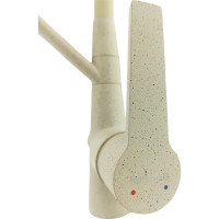 Смеситель для кухни Rainsberg бежевый, с силиконовым гибким изливом, латунь R603CK-311