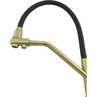 Смеситель для кухни Rainsberg бронза, с силиконовым гибким черным изливом, латунь R603CQ